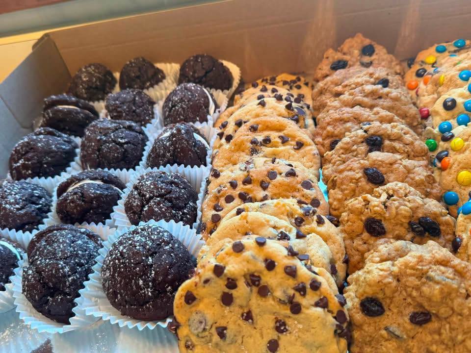 An assortment of freshly baked cookies and treats